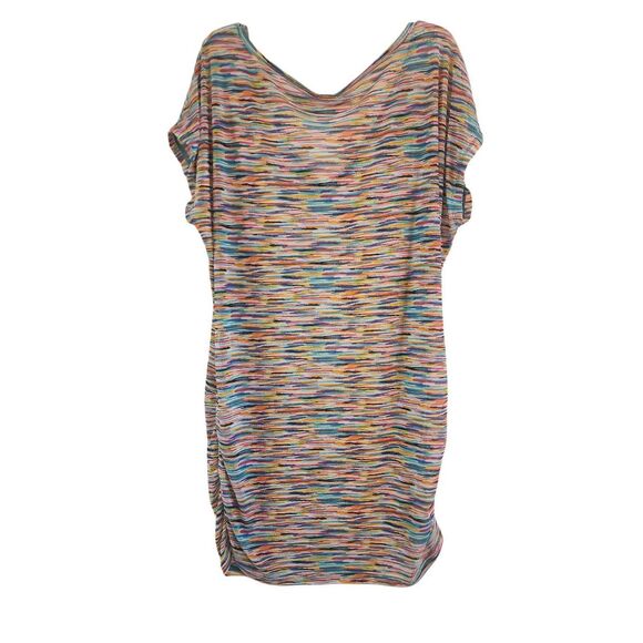 Anne Cole Signature multi colored semi sheer bathing suit cover up size small - Picture 2 of 8